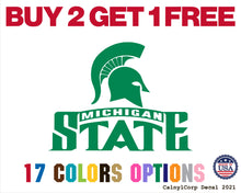 Load image into Gallery viewer, Michigan State Spartan Vinyl Sticker Decals