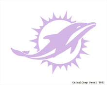Load image into Gallery viewer, Miami Dolphins Vinyl Sticker Decals.