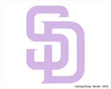 Load image into Gallery viewer, San Diego Padres Vinyl Sticker Decals.