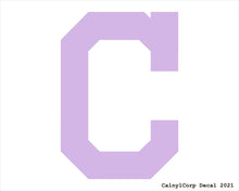 Load image into Gallery viewer, Cleveland Indians Red Vinyl Sticker Decals