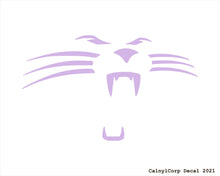 Load image into Gallery viewer, Carolina Panthers Face Vinyl Sticker Decals.