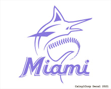 Load image into Gallery viewer, Miami Marlins Vinyl Sticker Decals