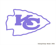 Load image into Gallery viewer, Kansas City Chiefs Vinyl Sticker Decals.