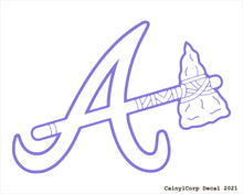 Load image into Gallery viewer, Atlanta Braves Vinyl Sticker Decals
