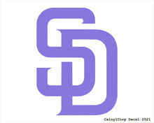 Load image into Gallery viewer, San Diego Padres Vinyl Sticker Decals.