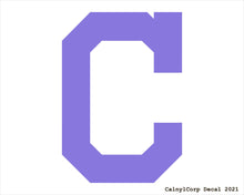 Load image into Gallery viewer, Cleveland Indians Red Vinyl Sticker Decals