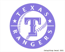 Load image into Gallery viewer, Texas Rangers Vinyl Sticker Decals
