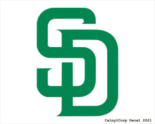 Load image into Gallery viewer, San Diego Padres Vinyl Sticker Decals.
