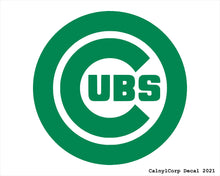 Load image into Gallery viewer, Chicago Cubs Vinyl Sticker Decals.