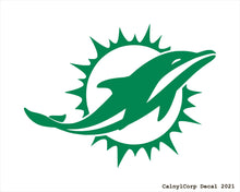 Load image into Gallery viewer, Miami Dolphins Vinyl Sticker Decals.