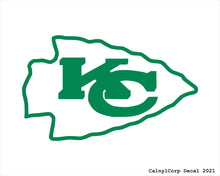 Load image into Gallery viewer, Kansas City Chiefs Vinyl Sticker Decals.