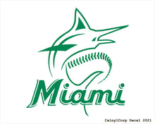 Load image into Gallery viewer, Miami Marlins Vinyl Sticker Decals