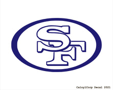Load image into Gallery viewer, San Francisco 49ers Vinyl Sticker Decals.