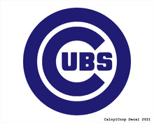 Load image into Gallery viewer, Chicago Cubs Vinyl Sticker Decals.