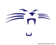 Load image into Gallery viewer, Carolina Panthers Face Vinyl Sticker Decals.