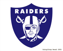 Load image into Gallery viewer, Las Vegas Raiders Vinyl Sticker Decals.