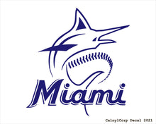Load image into Gallery viewer, Miami Marlins Vinyl Sticker Decals