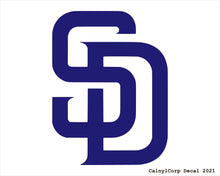 Load image into Gallery viewer, San Diego Padres Vinyl Sticker Decals.