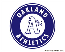 Load image into Gallery viewer, Oakland Athletics Vinyl Sticker Decals.