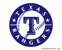 Load image into Gallery viewer, Texas Rangers Vinyl Sticker Decals