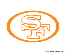 Load image into Gallery viewer, San Francisco 49ers Vinyl Sticker Decals.