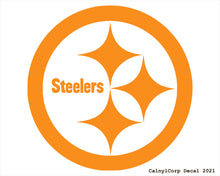 Load image into Gallery viewer, Pittsburgh Steelers Vinyl Sticker Decals.