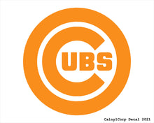 Load image into Gallery viewer, Chicago Cubs Vinyl Sticker Decals.