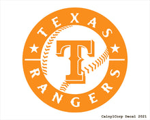 Load image into Gallery viewer, Texas Rangers Vinyl Sticker Decals