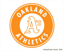 Load image into Gallery viewer, Oakland Athletics Vinyl Sticker Decals.