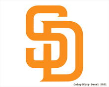 Load image into Gallery viewer, San Diego Padres Vinyl Sticker Decals.