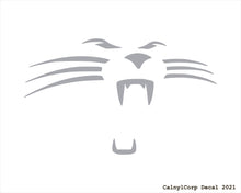 Load image into Gallery viewer, Carolina Panthers Face Vinyl Sticker Decals.
