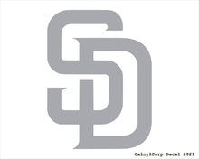 Load image into Gallery viewer, San Diego Padres Vinyl Sticker Decals.