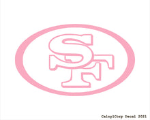 Load image into Gallery viewer, San Francisco 49ers Vinyl Sticker Decals.