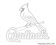 Load image into Gallery viewer, St. Louis Cardinals Vinyl Sticker Decals.