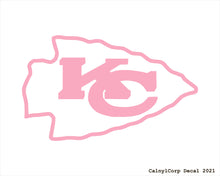 Load image into Gallery viewer, Kansas City Chiefs Vinyl Sticker Decals.
