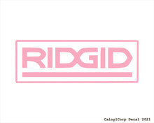 Load image into Gallery viewer, Ridgid Tools Vinyl Sticker Decals.