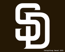 Load image into Gallery viewer, San Diego Padres Vinyl Sticker Decals.