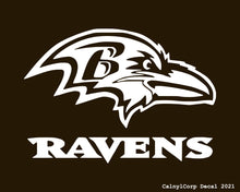 Load image into Gallery viewer, Baltimore Ravens Vinyl Sticker Decals CalnylCorp Decal $3.99