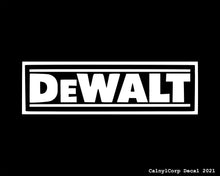 Load image into Gallery viewer, DeWalt Tools Vinyl Sticker Decals.