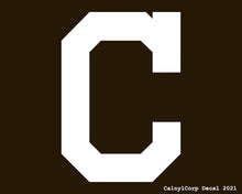 Load image into Gallery viewer, Cleveland Indians Red Vinyl Sticker Decals