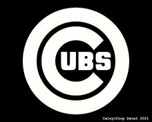 Load image into Gallery viewer, Chicago Cubs Vinyl Sticker Decals.