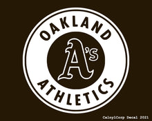 Load image into Gallery viewer, Oakland Athletics Vinyl Sticker Decals.