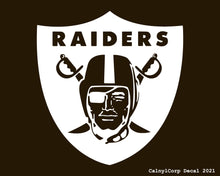 Load image into Gallery viewer, Las Vegas Raiders Vinyl Sticker Decals.