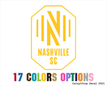 Load image into Gallery viewer, Nashville SC Vinyl Sticker Decals