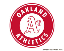 Load image into Gallery viewer, Oakland Athletics Vinyl Sticker Decals.
