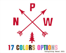 Load image into Gallery viewer, Chase Grace Studio Pacific Northwest Hiking Vinyl Sticker Decals