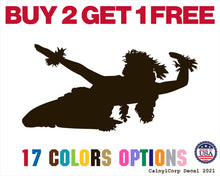 Load image into Gallery viewer, Female Hula Dancer Vinyl Sticker Decals