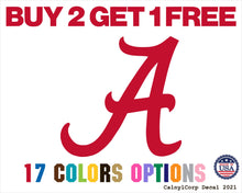 Load image into Gallery viewer, Alabama Crimson Tide Vinyl Sticker Decals