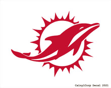 Load image into Gallery viewer, Miami Dolphins Vinyl Sticker Decals.