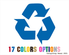 Load image into Gallery viewer, Recycling Symbol Vinyl Sticker Decals